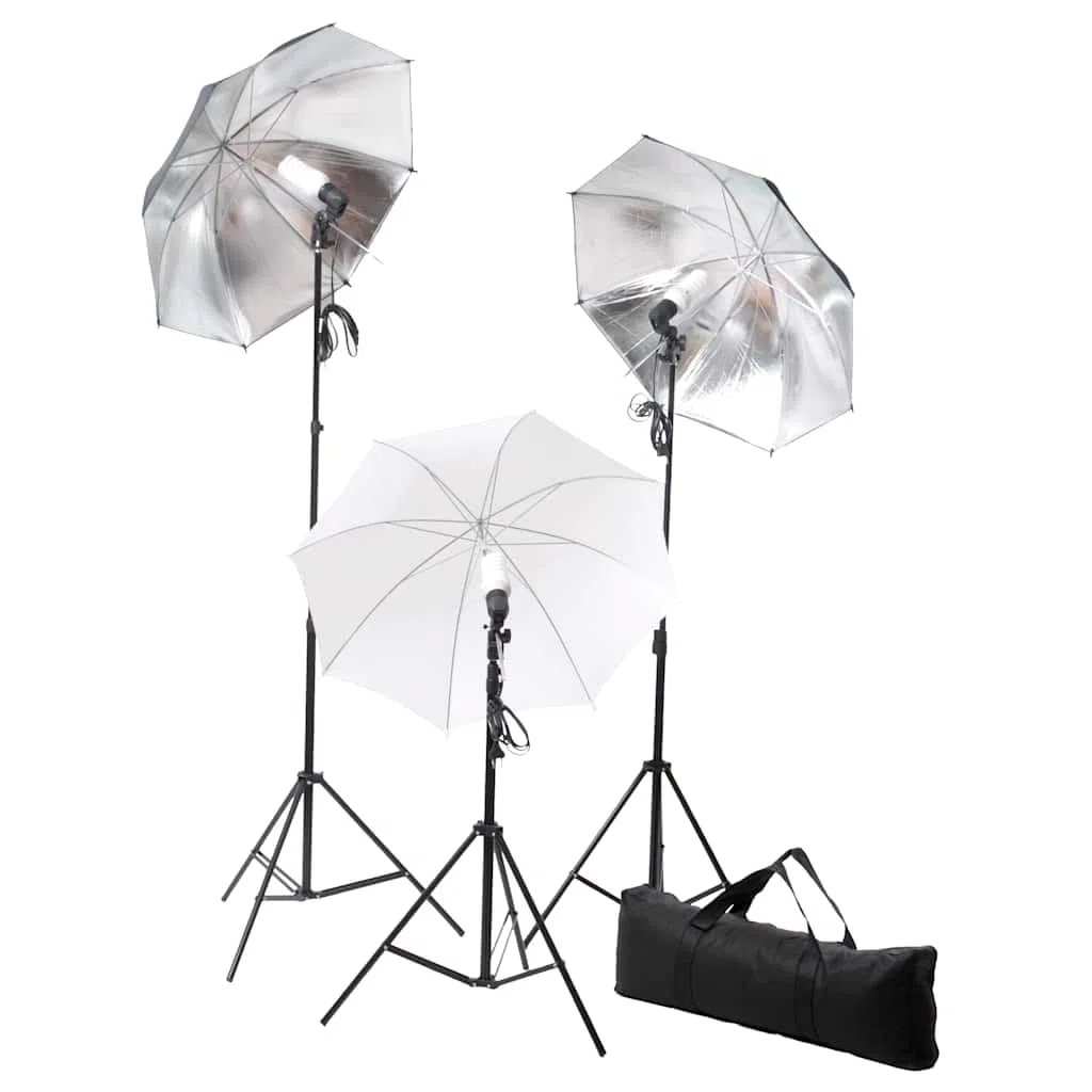 Zestaw do studia fotograficznego z lampami światła dziennego system tła do zdjęć wideo portret fotografii produktowej 3 abażury 5500 K