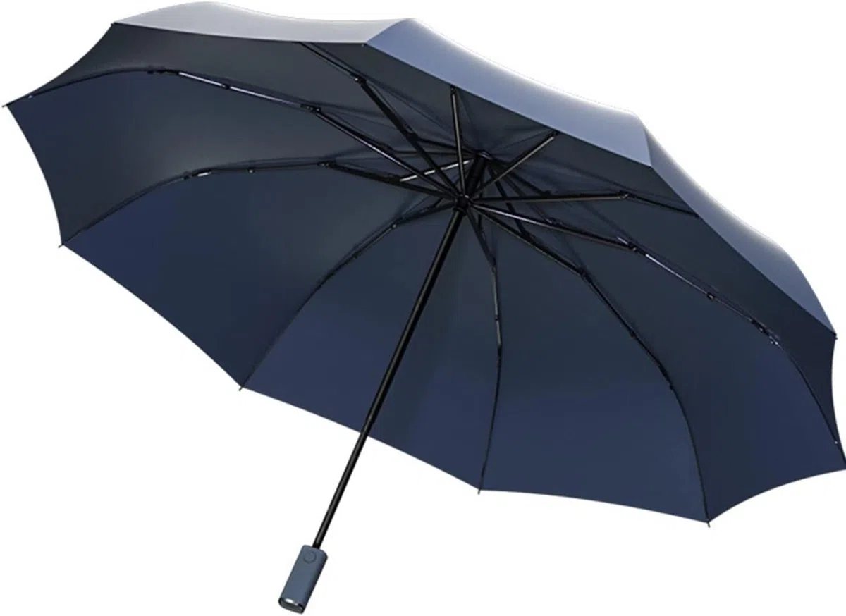 Parasolki Parasol plażowy, parasole składane, wiatroodporny parasol podróżny, kompaktowy, lekki, automatyczny, wytrzymały i przenośny(Blue)