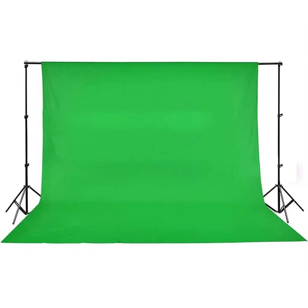 Zestaw do studia fotograficznego z oświetleniem i tłem, lampy dzienne 5500 K, abażury i regulowany system tła do fotografii i wideo